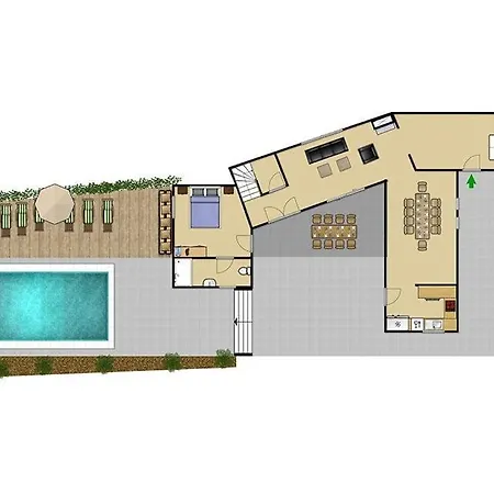 Villa Sleeps 7 Pool Air Con Wifi *
